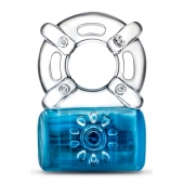 Синее эрекционное виброкольцо Pleaser Rechargeable C-Ring - Blush Novelties - в Кирове купить с доставкой