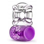 Фиолетовое эрекционное виброкольцо Pleaser Rechargeable C-Ring - Blush Novelties - в Кирове купить с доставкой
