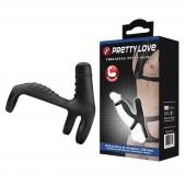 Черная вибронасадка на пенис Vibrating Penis Sling - Baile - в Кирове купить с доставкой