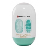 Бирюзовый мастурбатор-яйцо Twist Angel - Baile - в Кирове купить с доставкой