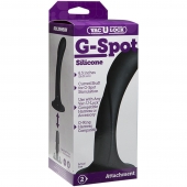 Черная изогнутая насадка Vac-U-Lock G-Spot - 16,5 см. - Doc Johnson - купить с доставкой в Кирове