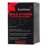 Капсулы для мужчин Erotichard male power с пантогематогеном - 20 капсул (0,370 гр.) - Erotic Hard - купить с доставкой в Кирове