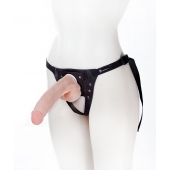Реалистичный фаллос на поясе Harness - 20,5 см. - LOVETOY (А-Полимер) - купить с доставкой в Кирове