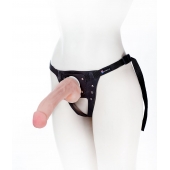 Податливый фаллос на трусиках Harness - 20,5 см. - LOVETOY (А-Полимер) - купить с доставкой в Кирове