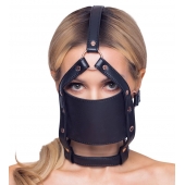 Черный намордник с кляпом-шаром Head Harness With A Gag - Orion - купить с доставкой в Кирове