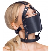 Черный намордник с кляпом-шаром Head Harness With A Gag - Orion - купить с доставкой в Кирове