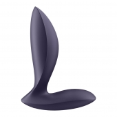 Фиолетовый анальный вибростимулятор Power Plug - Satisfyer - в Кирове купить с доставкой