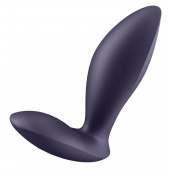Фиолетовый анальный вибростимулятор Power Plug - Satisfyer - в Кирове купить с доставкой