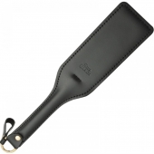 Черная кожаная шлепалка SitaBlack - 30 см. - Sitabella - купить с доставкой в Кирове