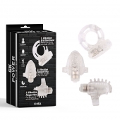Набор из 3 прозрачных эрекционных колец с вибрацией Teasers Ring Kit - Chisa - в Кирове купить с доставкой
