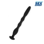 Черный силиконовый уретральный стимулятор - 10 см. - Sex Expert - купить с доставкой в Кирове