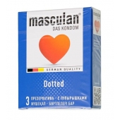 Презервативы с пупырышками Masculan Dotted - 3 шт. - Masculan - купить с доставкой в Кирове