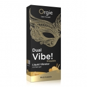 Съедобный гель Dual Vibe Pina Colada с эффектом вибрации и вкусом коктейля пина колада - 15 мл. - ORGIE - купить с доставкой в Кирове