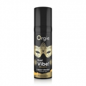 Съедобный гель Dual Vibe Pina Colada с эффектом вибрации и вкусом коктейля пина колада - 15 мл. - ORGIE - купить с доставкой в Кирове