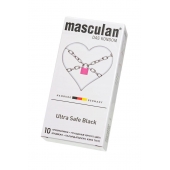 Ультрапрочные презервативы Masculan Ultra Safe Black - 10 шт. - Masculan - купить с доставкой в Кирове