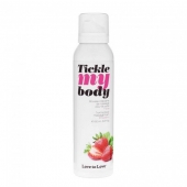 Массажная хрустящая пенка Tickle My Body Strawberry с ароматом клубники - 150 мл. - Love to Love - купить с доставкой в Кирове