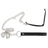 Зажим для половых губ с поводком Pussy Clamp With A Leash - Orion - купить с доставкой в Кирове
