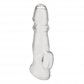 Прозрачная насадка для пениса Girthy Penis Enhancing Sleeve Extension - 17,1 см. - BlueLine - в Кирове купить с доставкой
