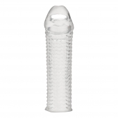 Текстурированная насадка на пенис Clear Textured Penis Enhancing Sleeve Extension - 16,5 см. - BlueLine - в Кирове купить с доставкой