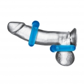 Комплект из двух колец для пениса 2-Pack Ultra-Stretch Stamina Endurance Ring - BlueLine - в Кирове купить с доставкой