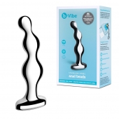 Стальной анальный фаллоимитатор для простаты Stainless Steel Anal Beads - 13 см. - b-Vibe - в Кирове купить с доставкой