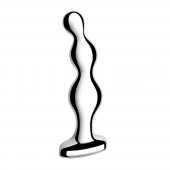 Стальной анальный фаллоимитатор для простаты Stainless Steel Anal Beads - 13 см. - b-Vibe - в Кирове купить с доставкой