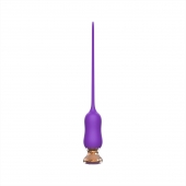 Фиолетовый тонкий стимулятор Nipple Vibrator - 23 см. - I-MOON - купить с доставкой в Кирове