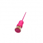 Розовый тонкий стимулятор Nipple Vibrator - 23 см. - I-MOON - купить с доставкой в Кирове