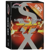 Презервативы Sagami Xtreme ENERGY с ароматом энергетика - 3 шт. - Sagami - купить с доставкой в Кирове