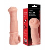 Телесная фантазийная насадка на член Cock Sleeve Size L - KOKOS - в Кирове купить с доставкой