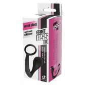Черное эрекционное кольцо с анальной пробкой Anal Plug With Cockring - Dream Toys - в Кирове купить с доставкой