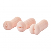 Набор из 3 мастурбаторов The Girl Next Door Tina - Dream Toys - в Кирове купить с доставкой
