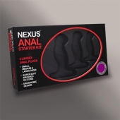 Набор из 3 массажеров простаты чёрного цвета NEXUS ANAL STARTER KIT - Nexus Range - в Кирове купить с доставкой