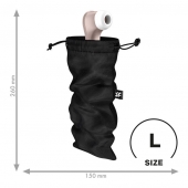 Черный мешочек для хранения игрушек Treasure Bag L - Satisfyer - купить с доставкой в Кирове