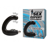 Чёрный массажёр простаты серии Sex Expert - Sex Expert - в Кирове купить с доставкой