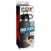 Серый мастурбатор в виде бутылки F*ck Flask - Pipedream - в Кирове купить с доставкой