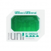 Зеленый мастурбатор-стимулятор Tenga Uni Emerald - Tenga - в Кирове купить с доставкой