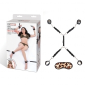 Леопардовая фиксация на матрас для рук и ног Classic Bedspreader - Lux Fetish - купить с доставкой в Кирове
