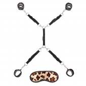 Леопардовая фиксация на матрас для рук и ног Classic Bedspreader - Lux Fetish - купить с доставкой в Кирове