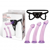 Тренировочный набор с тремя насадками Pegging Training Set - Lux Fetish - купить с доставкой в Кирове