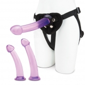 Тренировочный набор с тремя насадками Pegging Training Set - Lux Fetish - купить с доставкой в Кирове