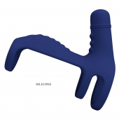 Синяя вибронасадка на пенис Vibrating Penis Sling - Baile - в Кирове купить с доставкой