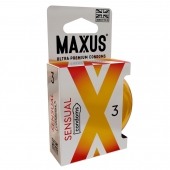 Презервативы анатомической формы Maxus Sensual - 3 шт. - Maxus - купить с доставкой в Кирове