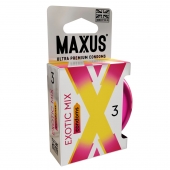 Ароматизированные презервативы Maxus Exotic Mix - 3 шт. - Maxus - купить с доставкой в Кирове