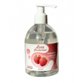 Лубрикант на водной основе Love Protection Raspberry с ароматом малины - 300 мл. - Lola Games - купить с доставкой в Кирове