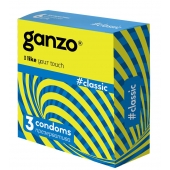 Классические презервативы с обильной смазкой Ganzo Classic - 3 шт. - Ganzo - купить с доставкой в Кирове