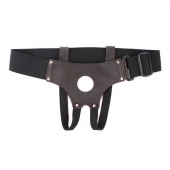 Трусики для страпона коричневого цвета - БДСМ Арсенал - купить с доставкой в Кирове