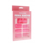 Набор из 7 розовых насадок на пенис ONE-A-DAY PENIS SLEEVES PINK - Seven Creations - в Кирове купить с доставкой