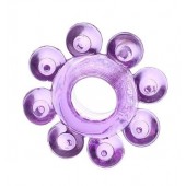 Мягкая фиолетовая гелевая насадка - Toyfa Basic - в Кирове купить с доставкой