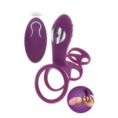 Фиолетовая эрекционная вибронасадка Halo Halo C-Ring Sleeve - Toy Joy - в Кирове купить с доставкой